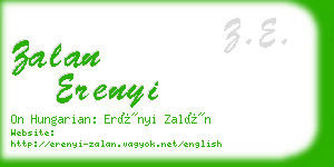 zalan erenyi business card